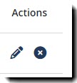 Screenshot showing the Action column