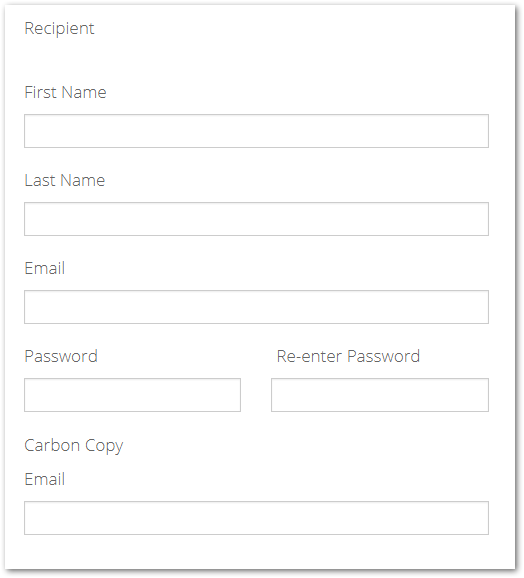 Screenshot showing the carbon copy