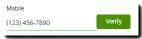 Screenshot showing the Mobile Phone Number field