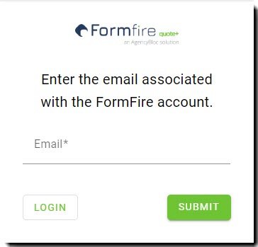 Screenshot showing the email address requirement