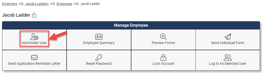 Screenshot showing the Employee Hub