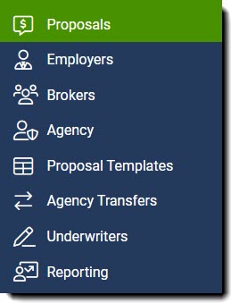 Screenshot showing how to access the Employer Listing from the left-hand navigation