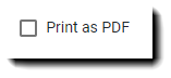 Screenshot showing the Print as PDF option in Step 6 of the Proposal process